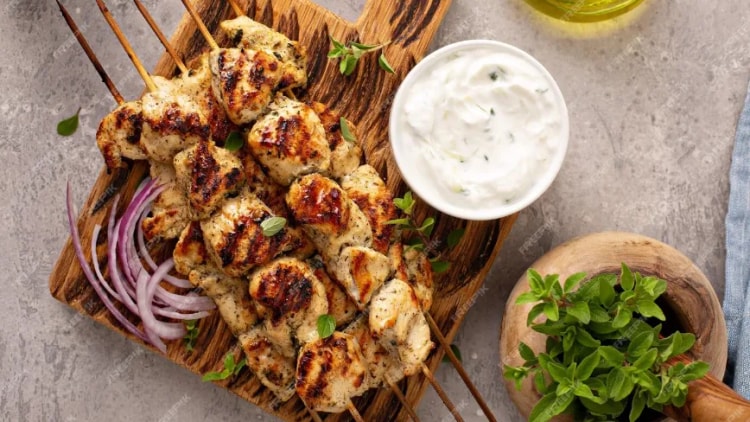 Kurczak souvlaki